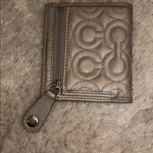 Silver Coach wallet